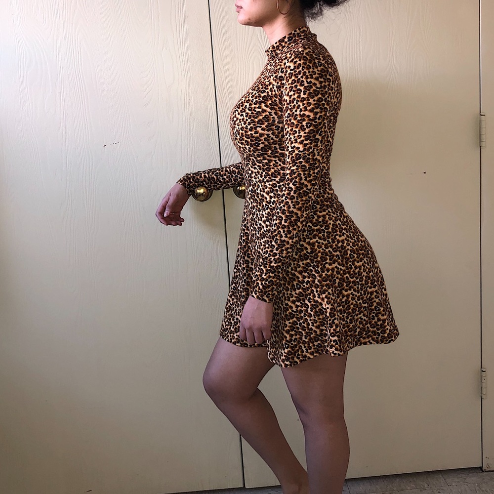 Leopard Print Swing Dress